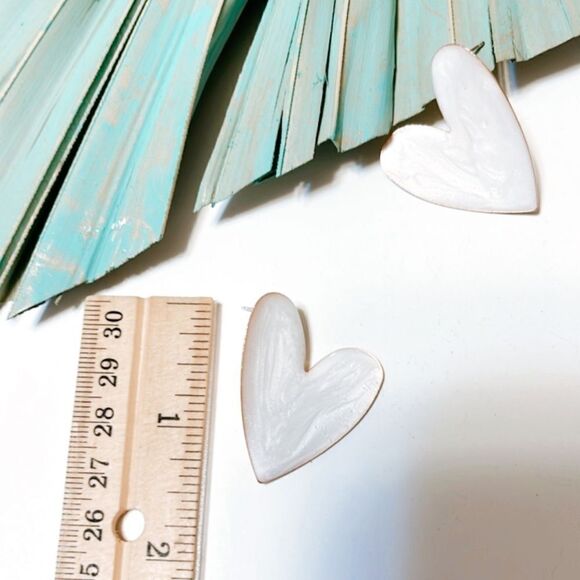 Heart earrings #556  - Picture 4 of 7